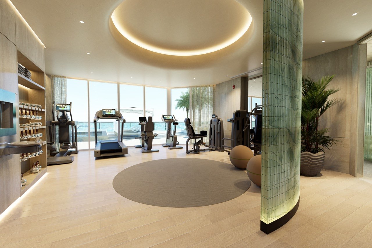 Hospitality lobby and commercial interior visualization